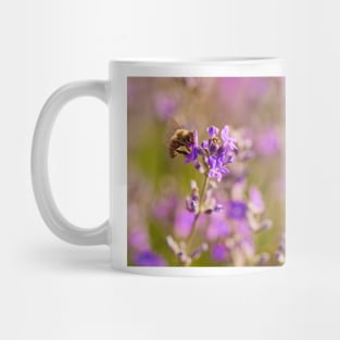 Honeybee on a lavender flower Mug